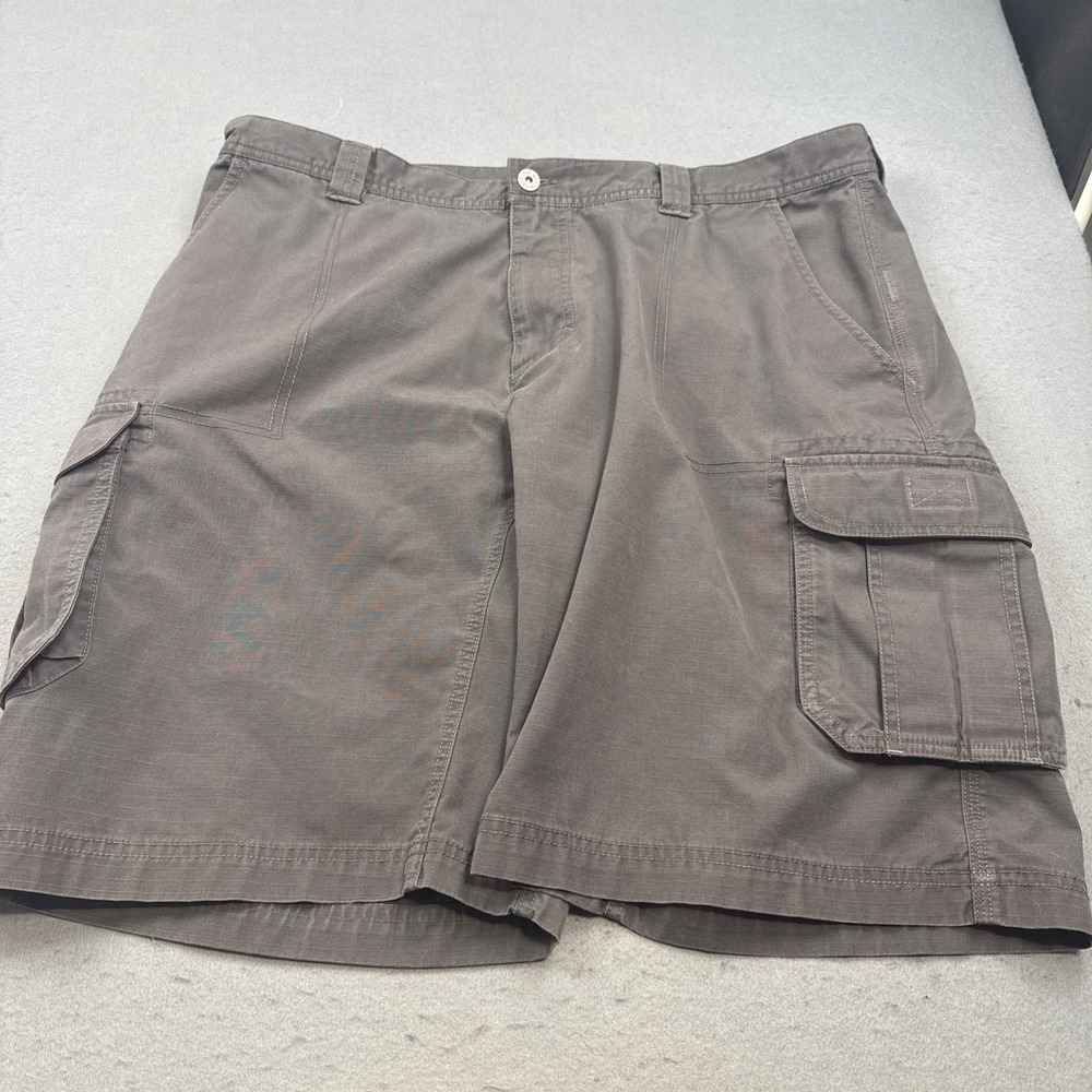 North Face Shorts Men 40 CHARCOAL GRAY Ripstop Nylon Zipper Pockets Outdoor 10"